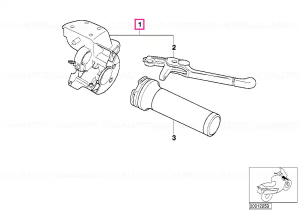 Calitate înaltă Control assembly, graphitan - BMW Motorrad