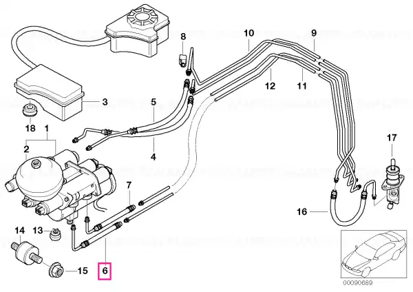 Furtun schimbator viteza cale 1 - BMW Premium
