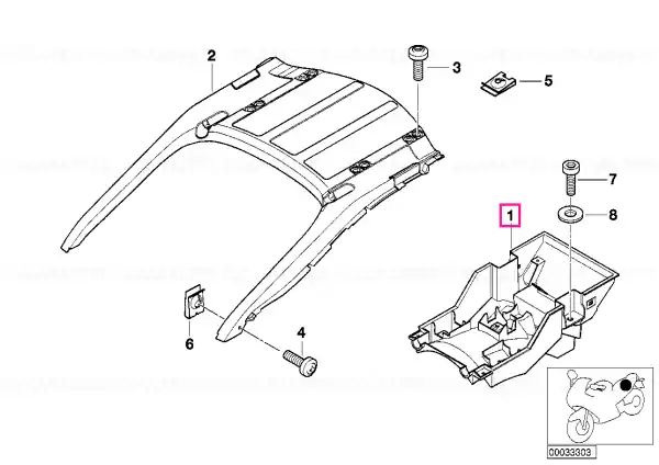 Rear carrier part - BMW Motorrad Cumpără acum