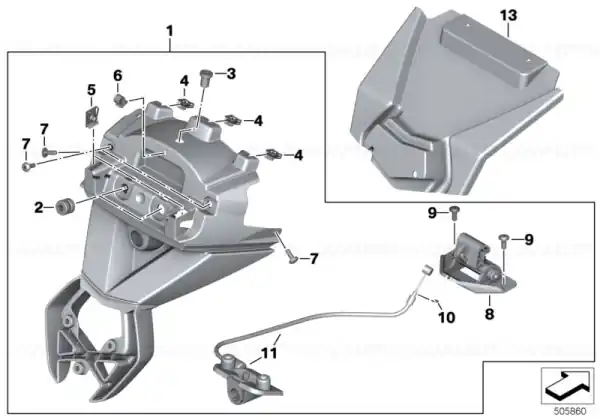 Set of mudguards - BMW Motorrad Retur gratuit