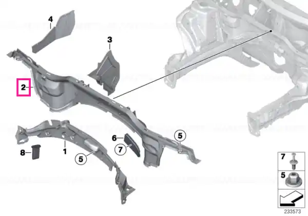 Ornament panou sus perete separare motor - BMW - Mini Promoție