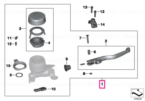 Handbrake lever - BMW Motorrad Cumpărături sigure