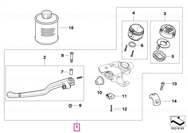 Calitate înaltă Clutch control assembly - BMW Motorrad