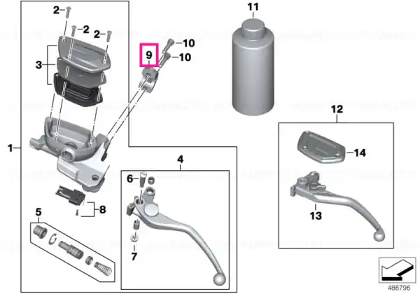 Pipe clamp - BMW Motorrad Preț mic