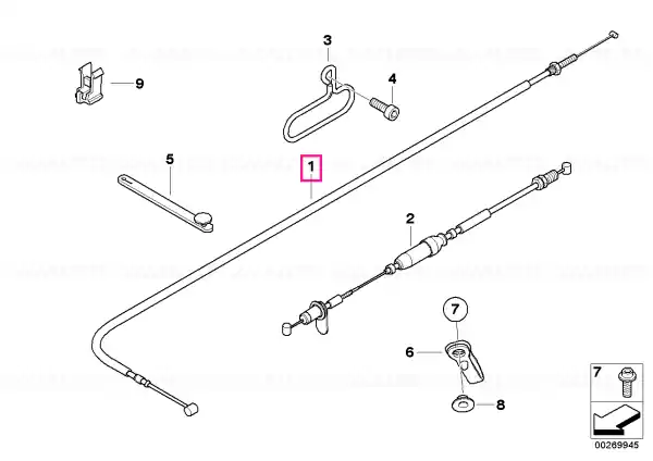 Accelerator Cable - BMW Motorrad Bestseller