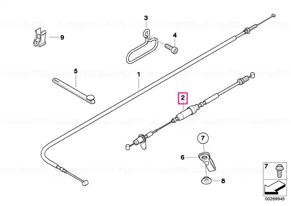 Clutch cable - BMW Motorrad Retur gratuit