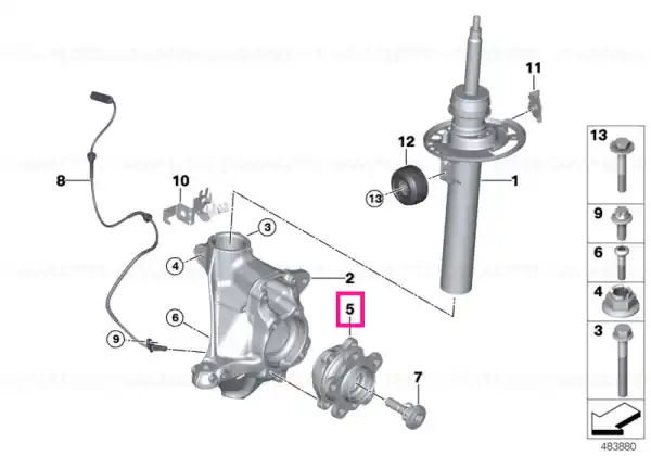 Disponibil imediat Wheel hub with bearing
