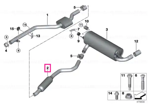 Centre muffler - BMW Vezi acum