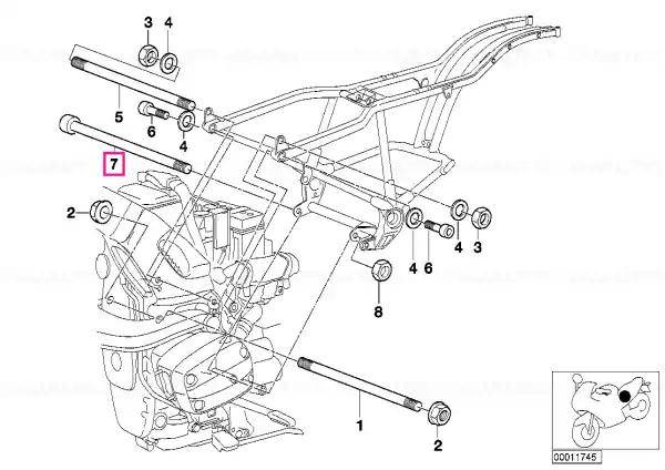 Vezi acum Șurub ISA M12X235MM - BMW Motorrad