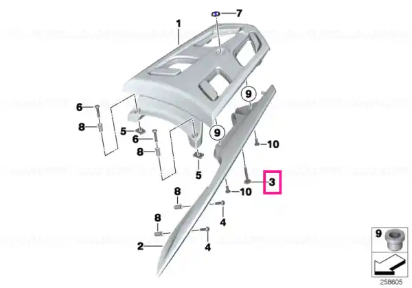 Ieftin Șurub cap cilindric M6X50-8.8 M6X50-8.8-MK - BMW Motorrad