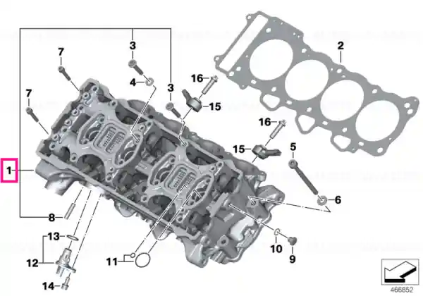 Cylinder head - BMW Motorrad Cumpără acum