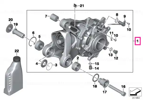 Preferatul clienților Reductor unghi I=33:12=2,75 - BMW Motorrad