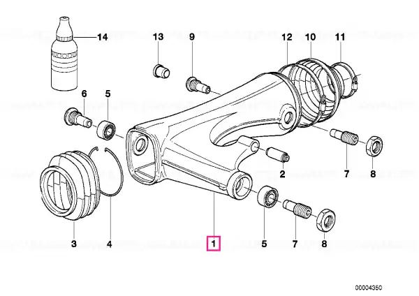 Rear wheel swinging arm - BMW Motorrad Reduceri