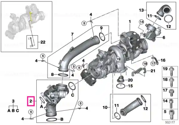 Țeavă conectare clapă bypass - BMW Ofertă exclusivă
