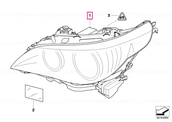 Bi-xenon headlight AKL, left - BMW Mai ieftin