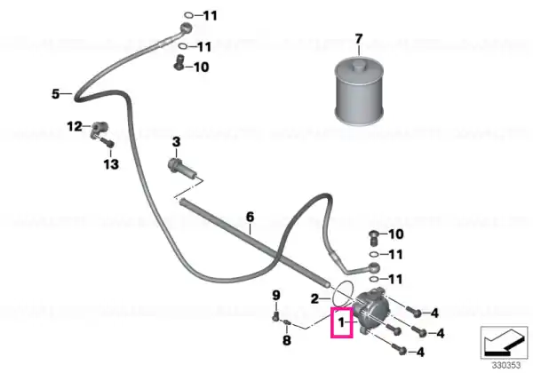 Clutch slave cylinder - BMW Motorrad Reducere