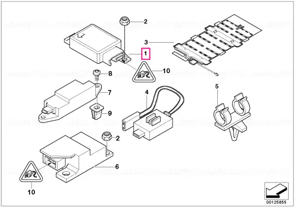 Control unit airbag, uncoded - BMW Livrare gratuită