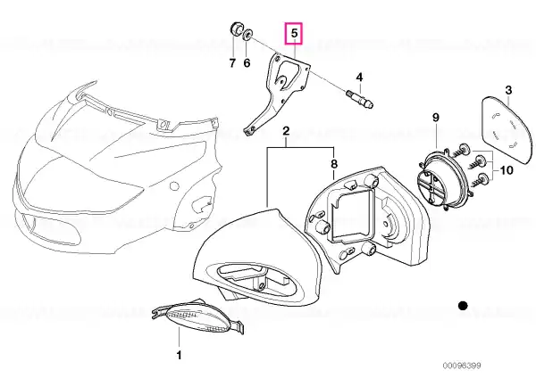 Discount Left supporting plate - BMW Motorrad