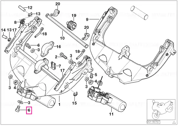 Cumpără acum Torx-bolt for plastic material L=35MM - BMW Motorrad