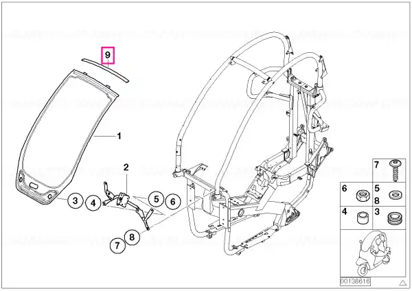 Capac superior - BMW Motorrad Cumpărături sigure