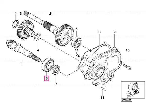 Lichidare de stoc Grooved ball bearing 25-52-15 - BMW Motorrad