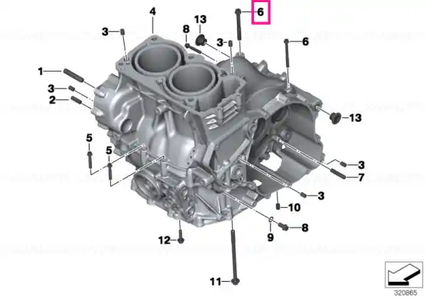Șurub hexagonal Torx M8X70-8.8 - BMW Motorrad Ofertă exclusivă