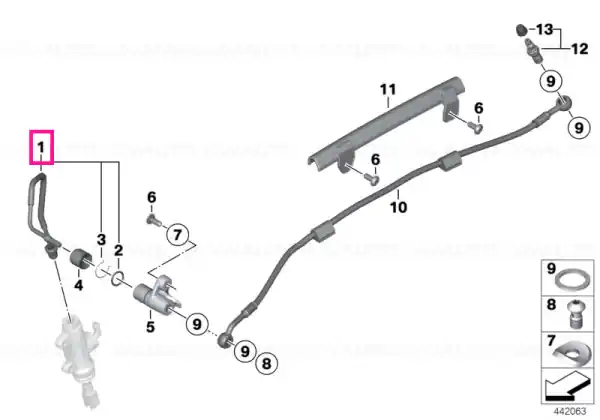 Brake pipe - BMW Motorrad Nu rata