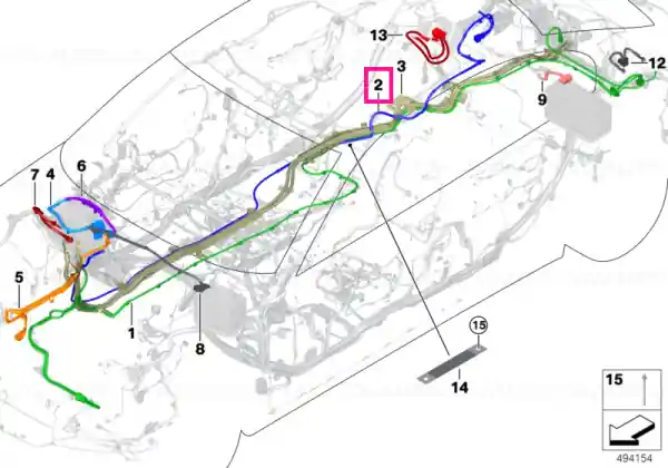 Wiring harness emARS underfloor - BMW Reducere extra