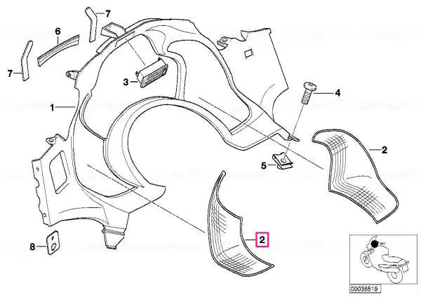 Capac difuzor dreapta - BMW Motorrad Ofertă exclusivă