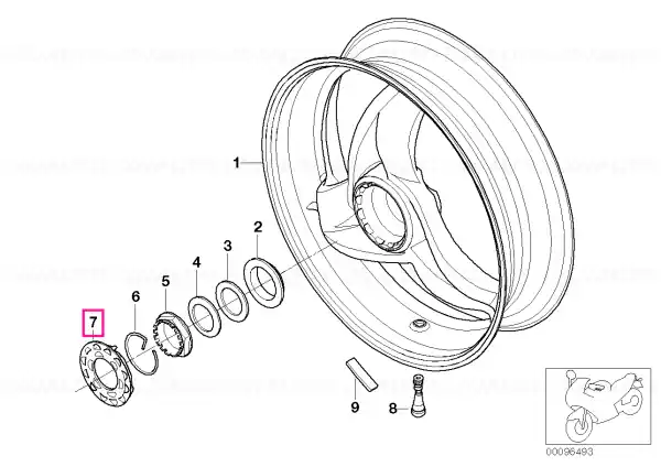 Expediere rapidă Capacul butucului roata - BMW Motorrad