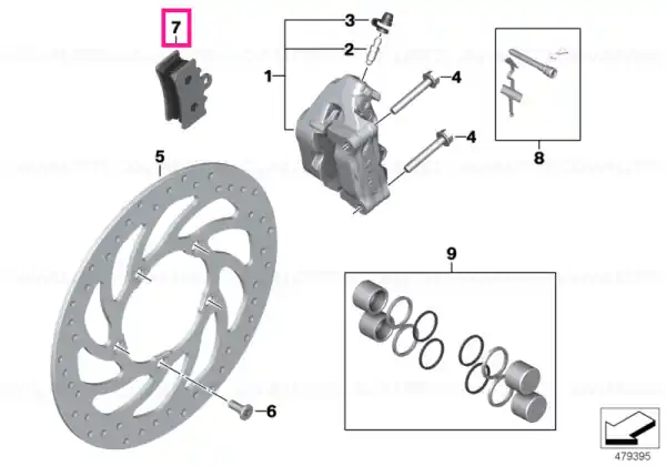 Set placute frana fata - BMW Motorrad Comandă acum
