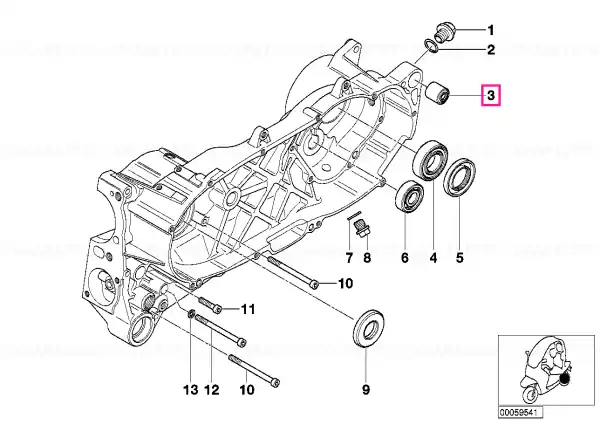 Rubber mounting - BMW Motorrad Reducere specială