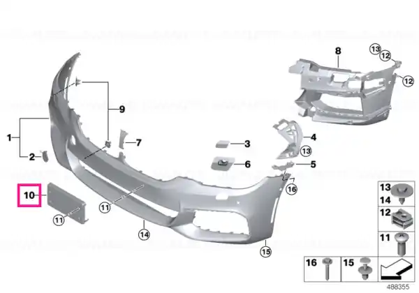 License plate holder -M- - BMW Livrare gratuită