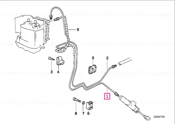 Preț redus Brake pipe rear ABS - BMW Motorrad