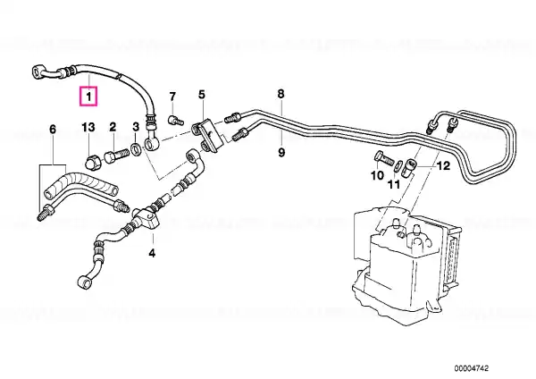 Brake hose - BMW Motorrad Retur gratuit