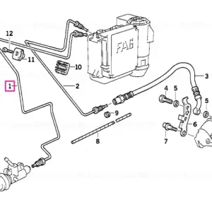 Brake pipe - BMW Motorrad Lichidare de stoc