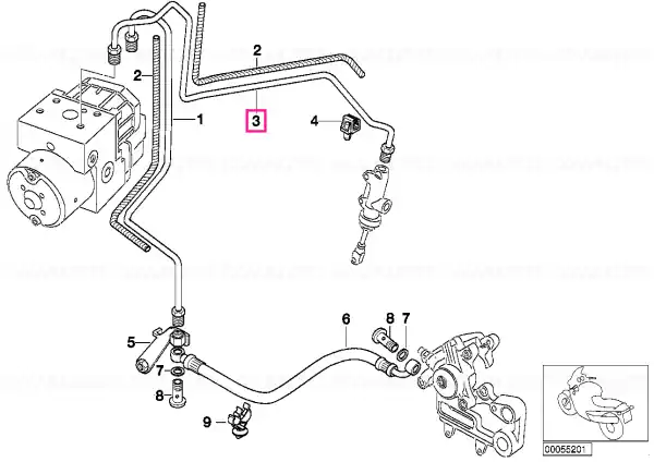 Rear brake pipe, inlet - BMW Motorrad Cumpără acum