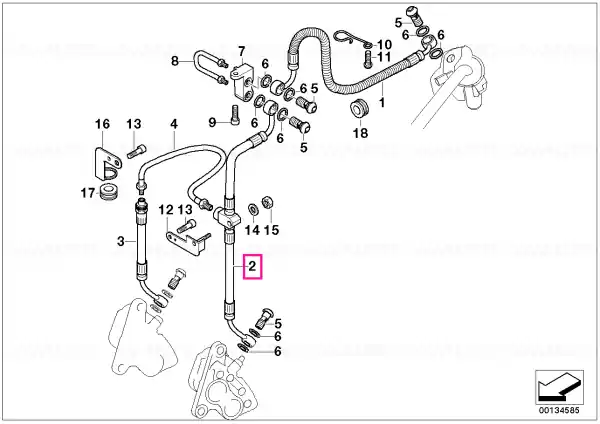 Brake hose L=566MM - BMW Motorrad Promoție