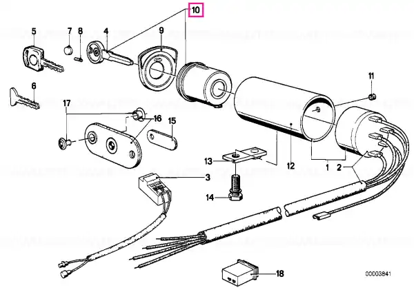 Ofertă Lock (with key code) 10.001-19.999 - BMW