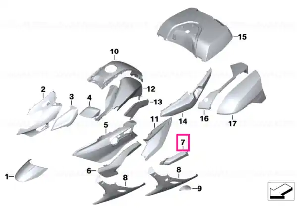 Ofertă specială Trim, coolant hose - BMW Motorrad