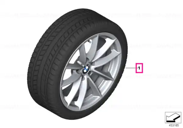 Roată completă de iarnă - V-Spoke 618 cu anvelopa Nokian Tyres R2 FRT - 225/55R17 97R - BMW Seria 5 G30/G31 Reducere