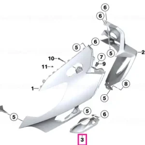 Air duct, right - BMW Motorrad Retur gratuit