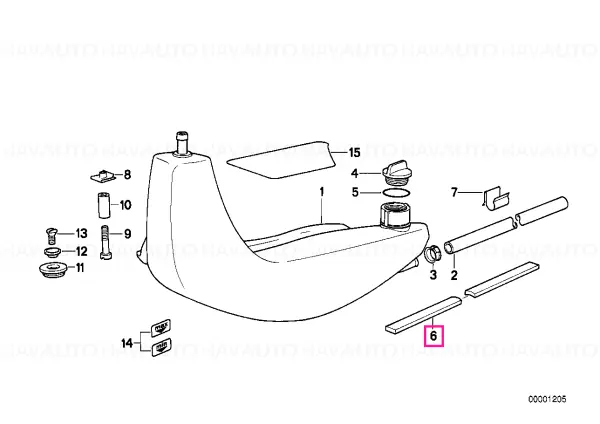 Garnitură 140X15X4MM - BMW Motorrad Noutate