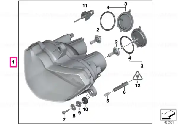 Headlight LV / LHT - BMW Motorrad Promoție