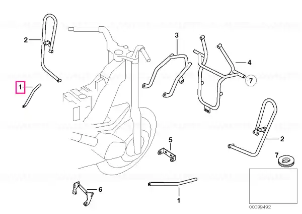 Rod left VA - BMW Motorrad Reducere specială