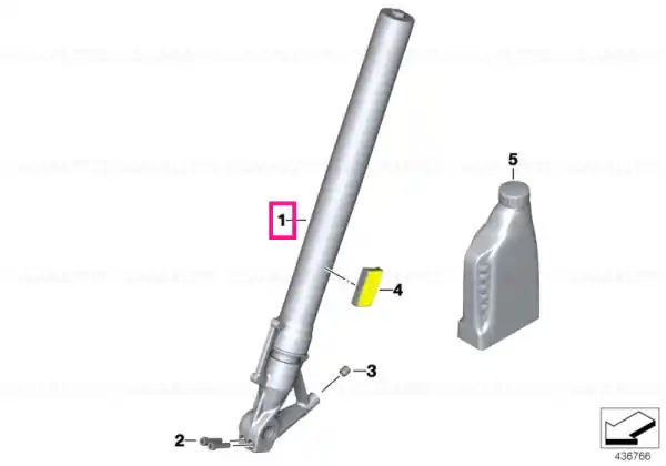 Fork leg left - BMW Motorrad Super ofertă
