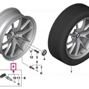 Wheel rim light alloy Orbit grey matt 9X19 ET:29 - BMW Nu rata