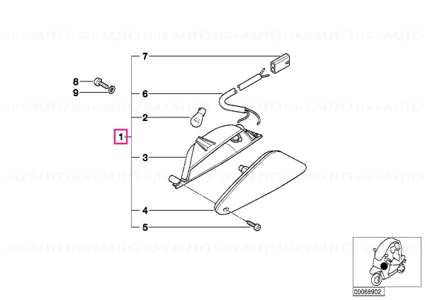 Ofertă exclusivă Front left turn indicator - BMW Motorrad