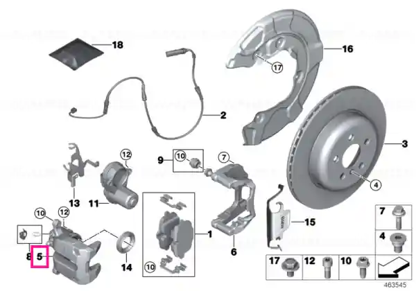 Livrare rapidă Corp etrier frana albastru stang - BMW