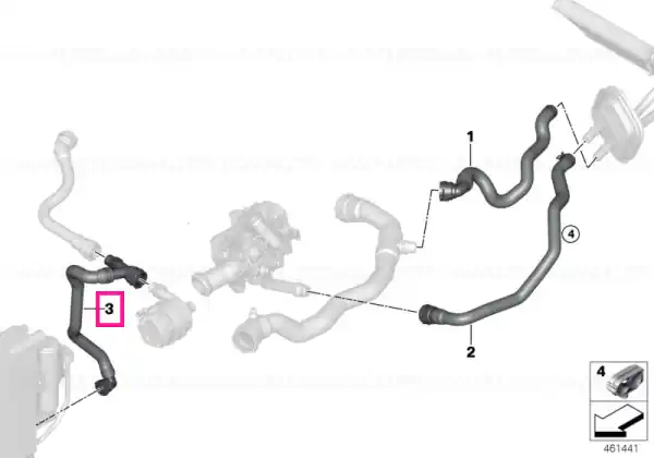 Furtun racire alimentare - BMW Discount